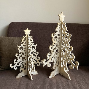 透かし模様の組立て式クリスマスツリーM（40cm）