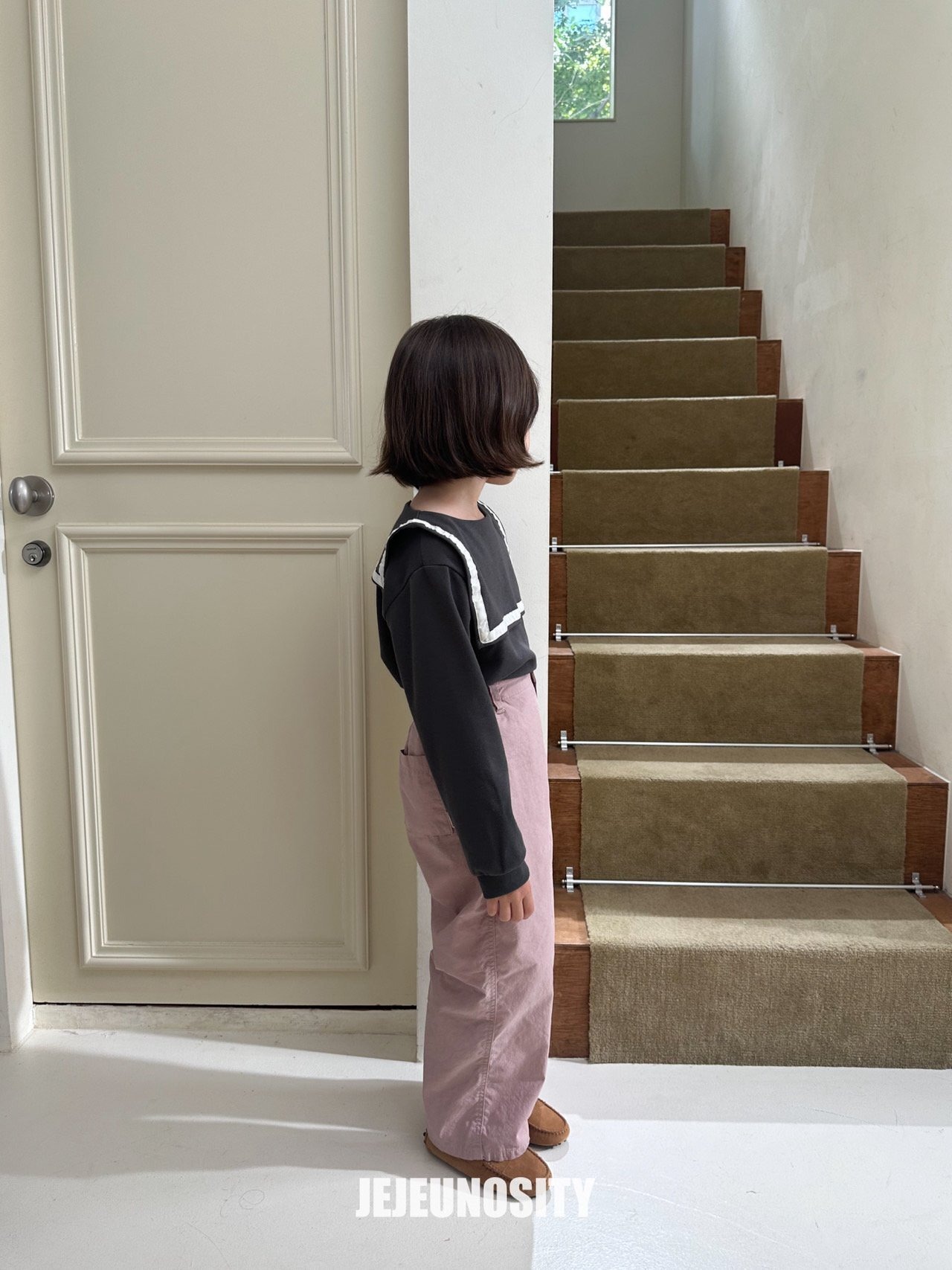 【jejeunosity】スクールカットソー チャコール 80〜110cm 240904 - 6
