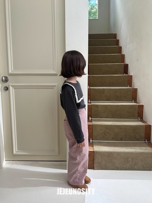 【jejeunosity】スクールカットソー チャコール 80〜110cm 240904
