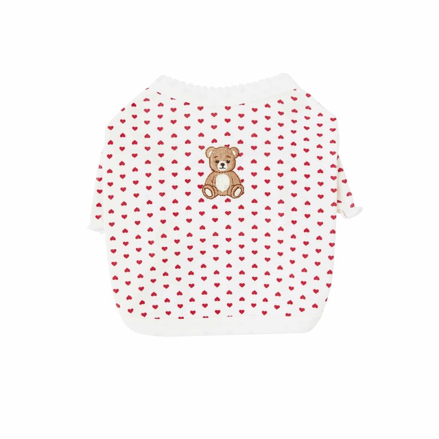 【即納】[thesallyslaw] Roony bear shirts (Redvel heart)