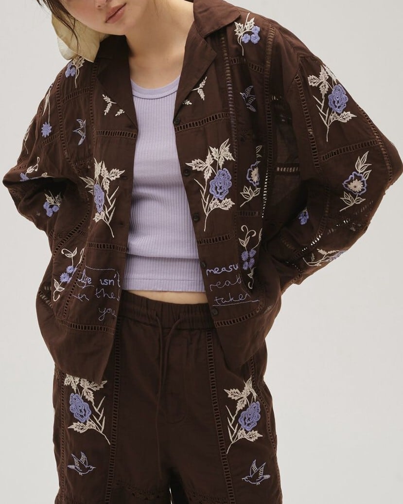 todayful シャツ TODAYFUL(トゥデイフル) Embroidery Patchwork Shirts | サウス
