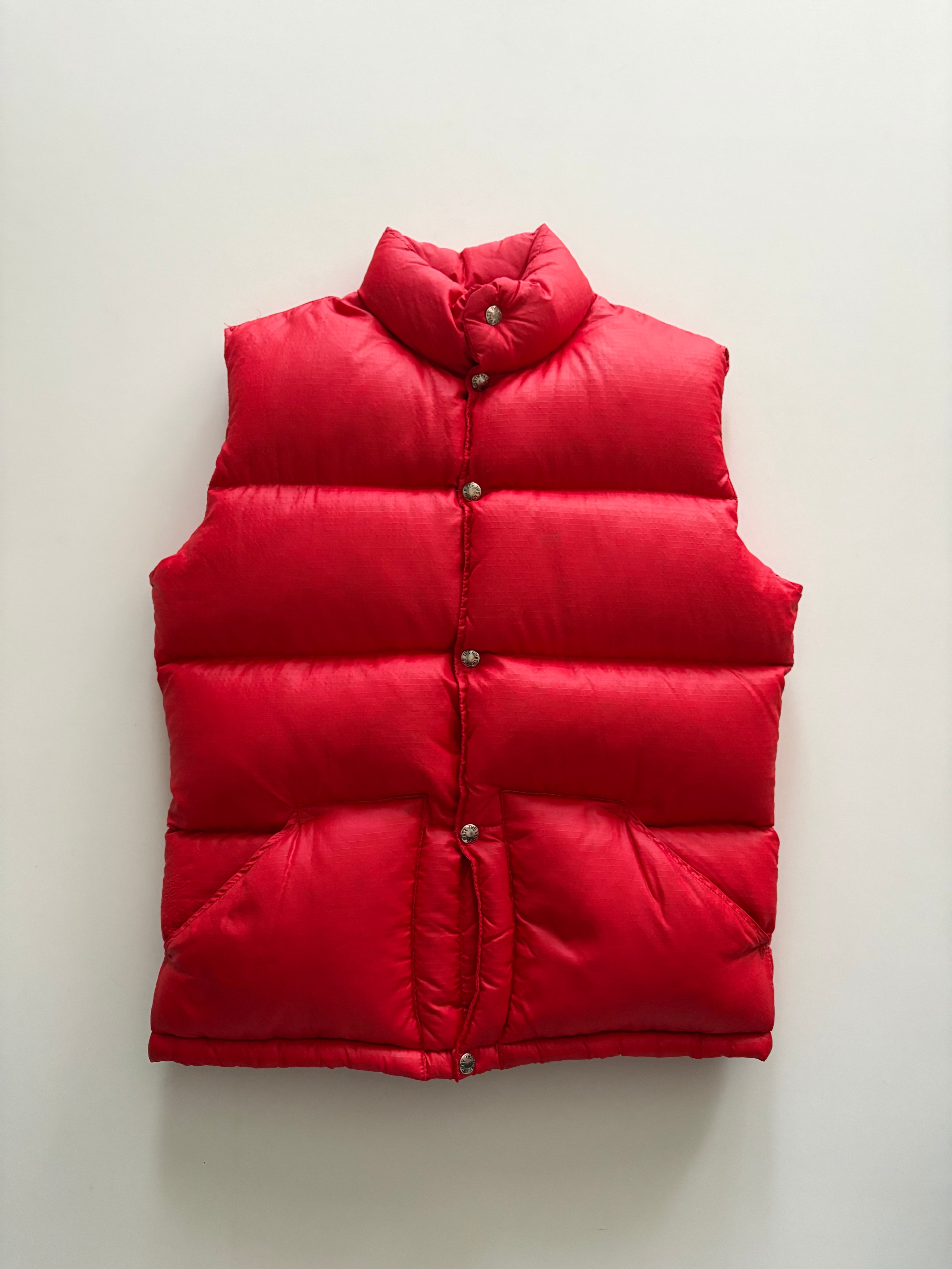 70's THE NORTH FACE DOWN VEST 茶タグ L VINTAGE】THE NORTH FACE DOWN VEST 茶タグ | SPC