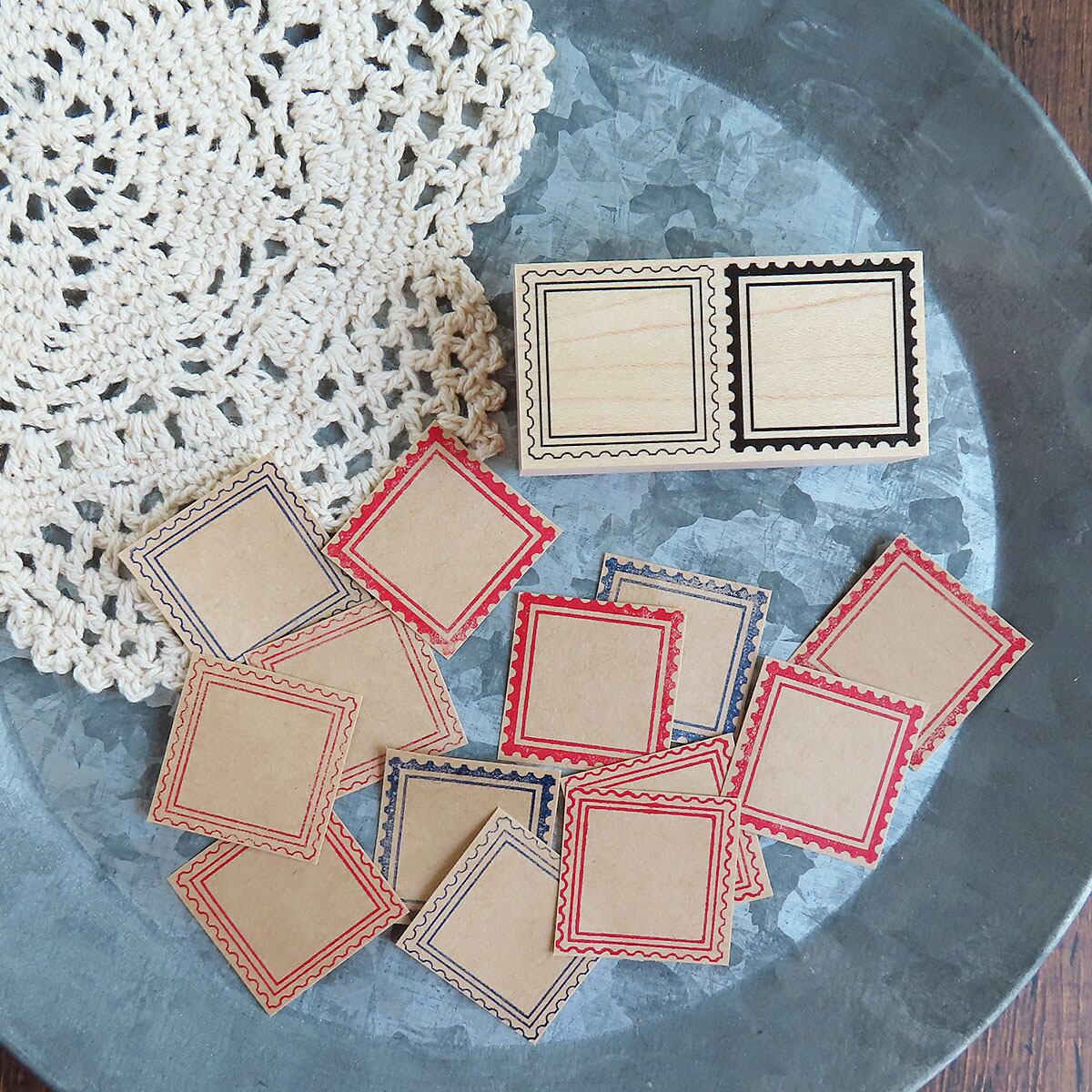 230☆アンティーク調ラベルスタンプA コラージュやスクラップ