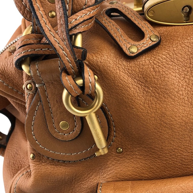 Chloe クロエ ハンドバッグ ブラウン パディントン レザー vintage ヴィンテージ オールド chxesf