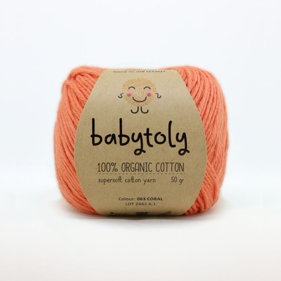 babytoly / Organic Cotton Yarn / CORAL