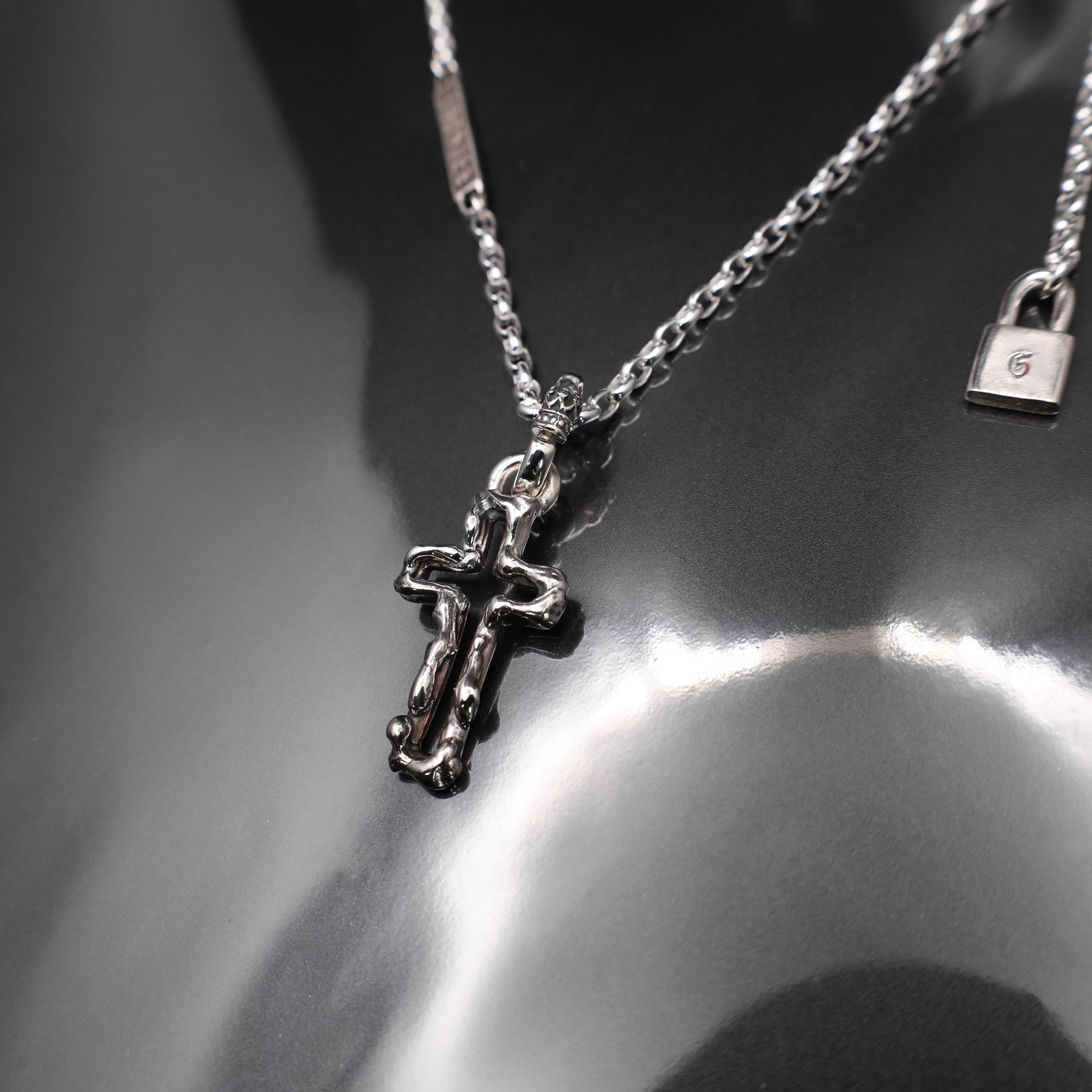 OPEN CROSS #1 with GODSIZE® I.D. TAG NECKLACE / オープンクロス#1