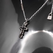 OPEN CROSS #1 with GODSIZE® I.D. TAG NECKLACE / オープンクロス#1ゴッドサイズ® I.D.タグネックレス
