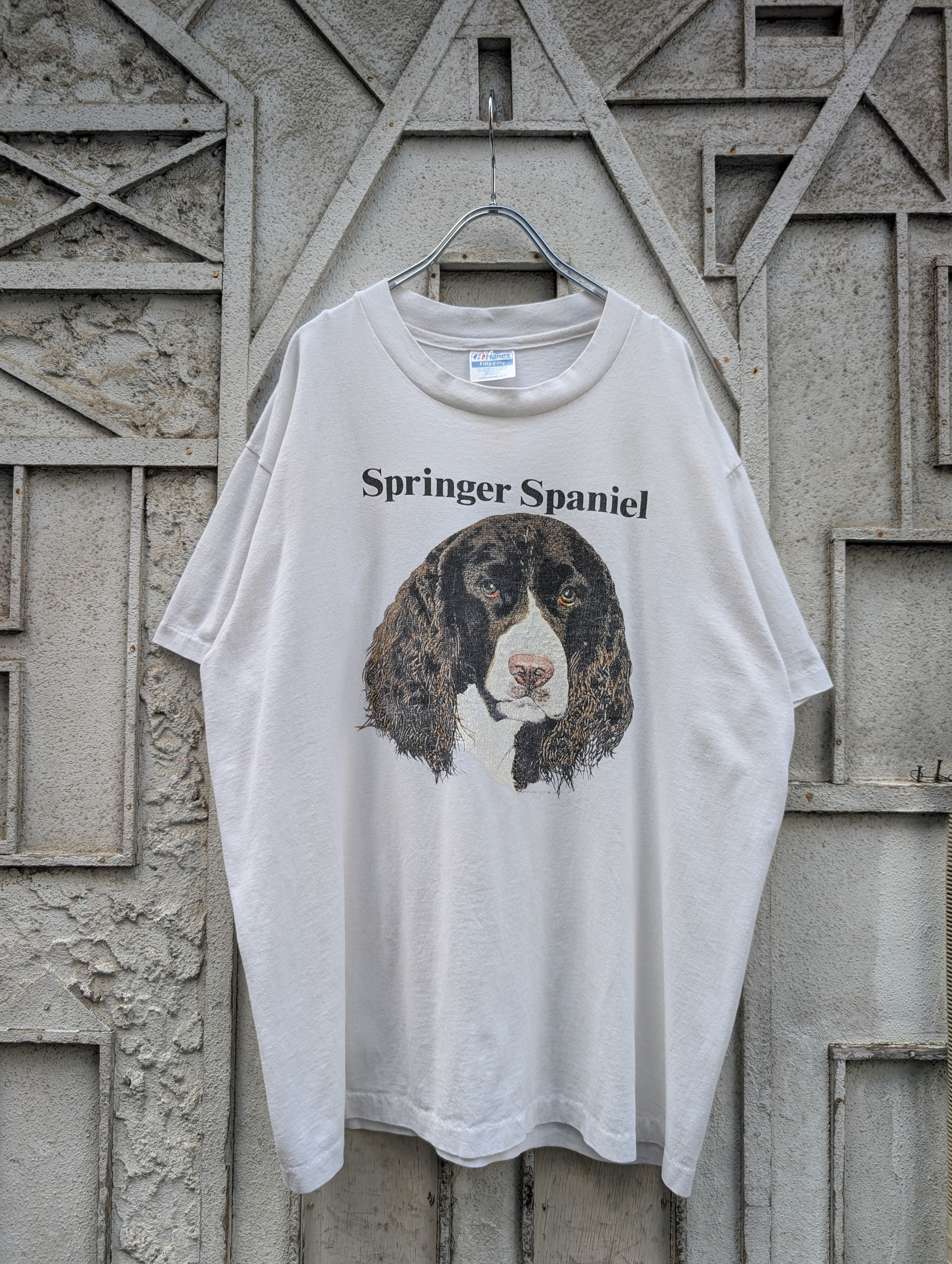 "SPRINGER SPANIEL" print tee / made in USA
