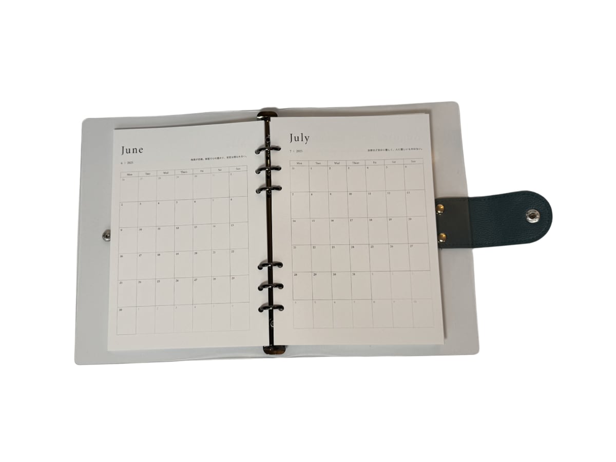 ytb diary 透明カバー付き(カレンダー:2026年4月から2027年3月までのもの)