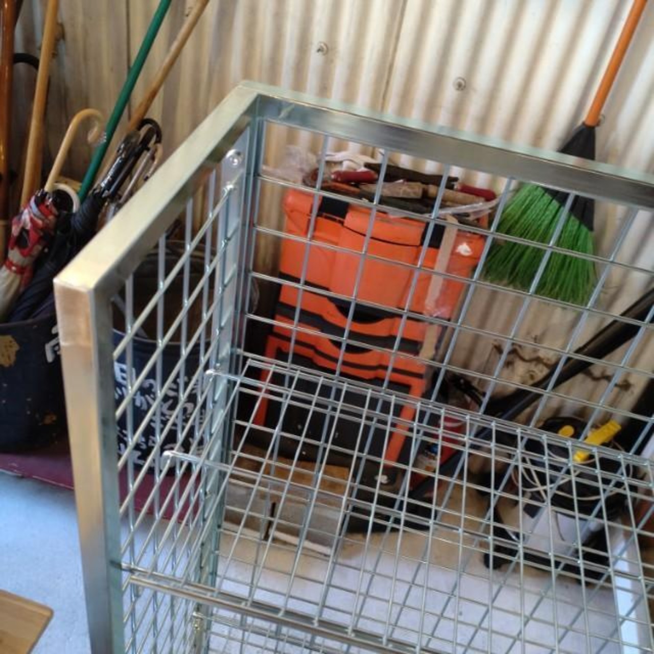 [In-store pickup only] WIRE Shelf GALVANIZED Mesh Steal Shelf Interior Storage Visible Storage