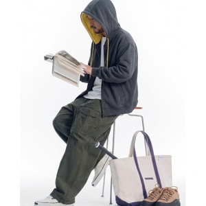 Front pocket design hoodie C4615