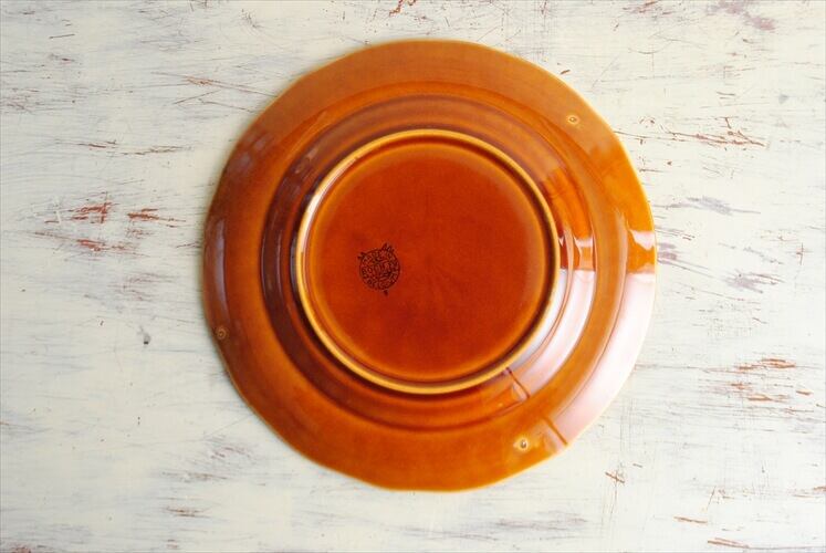 ベルギーBoch プレート ベルギーBoch プレート BOCH ボッホ ヴィンテージ飴色プレート 20cm