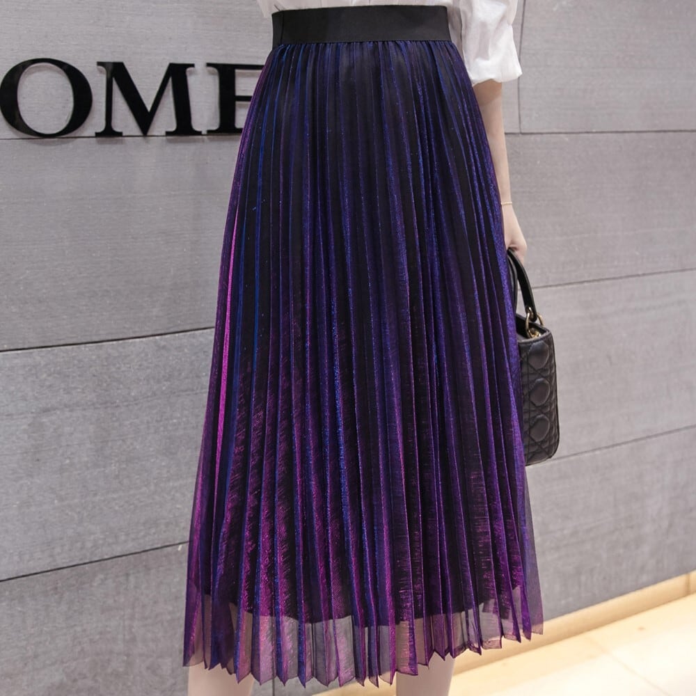Aurora Pleated Long Skirt / オーロラ プリーツ ロング スカート