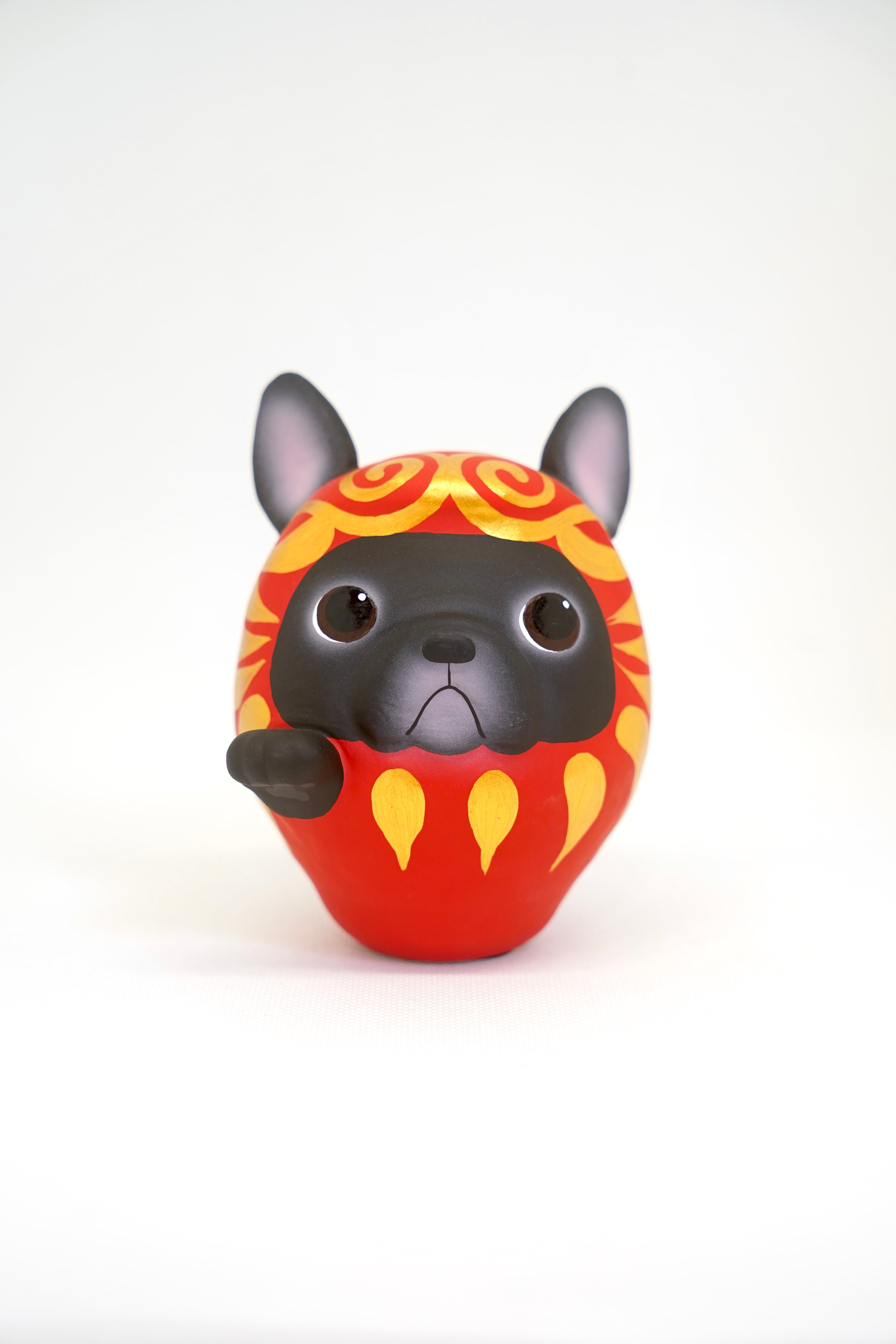 だるま屋るもん　黒しば犬 最強にかわいい柴犬ダルマ 猫もあります❣️だるま屋るもん