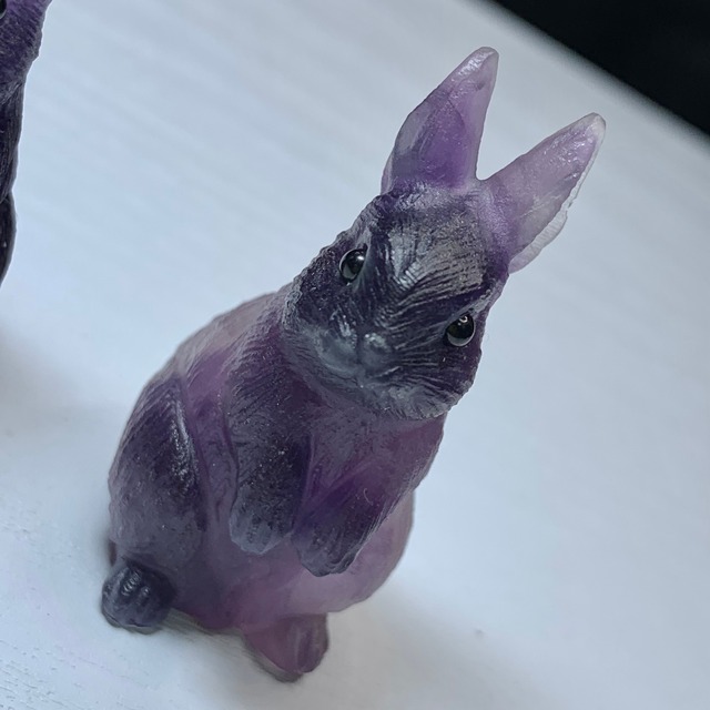 4.フローライトうさぎ・インテリア