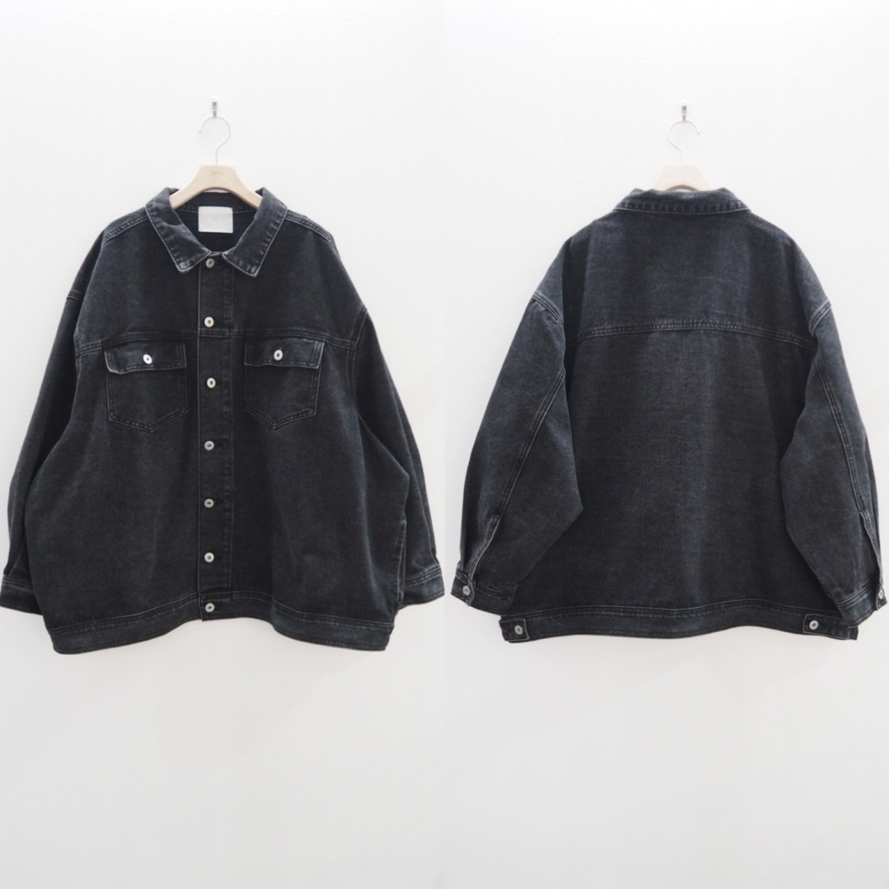 Over loose denim JK/black