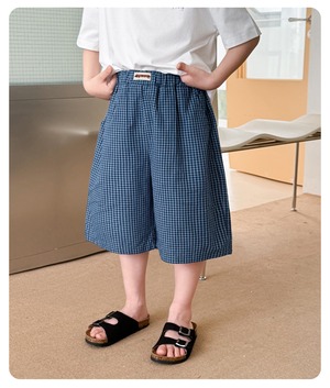 [bdiary] Bump Blue Check Pants / [비다이어리] 범프블루체크팬츠