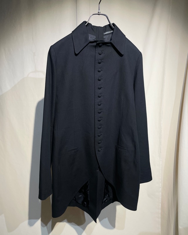 Yohji Yamamoto +Noir - Habit-à-la-Française Inspired Back Zip Separate Jacket