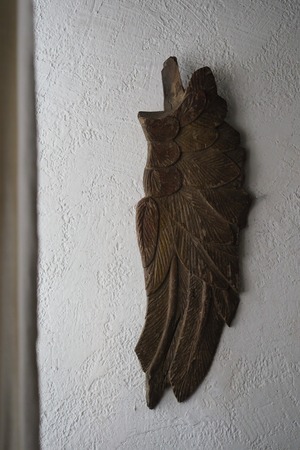 18世紀 木彫天使の翼-antique wood caving wing