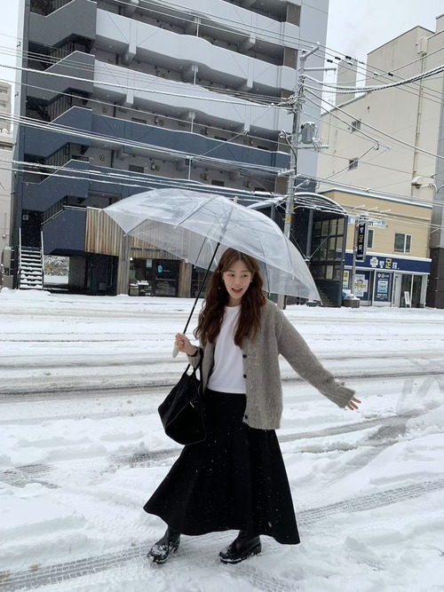 (予約) LIFFEY / Winter wool pleats skirt 2color