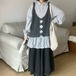 フロントクロス ニットベスト ・12538