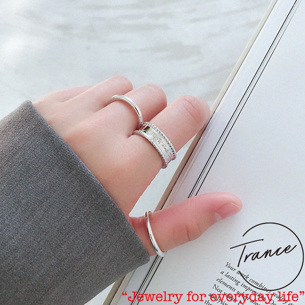 SV925-16 ring シルバー925 巾着付き シルバーアクセサリー リング 925