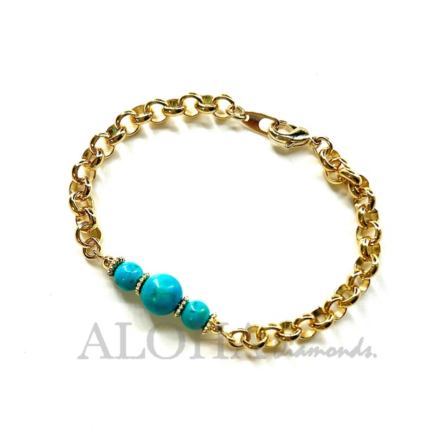 ✴︎✴︎✴︎Aqua Bless✴︎✴︎✴︎ブレスレット・ゴールド
