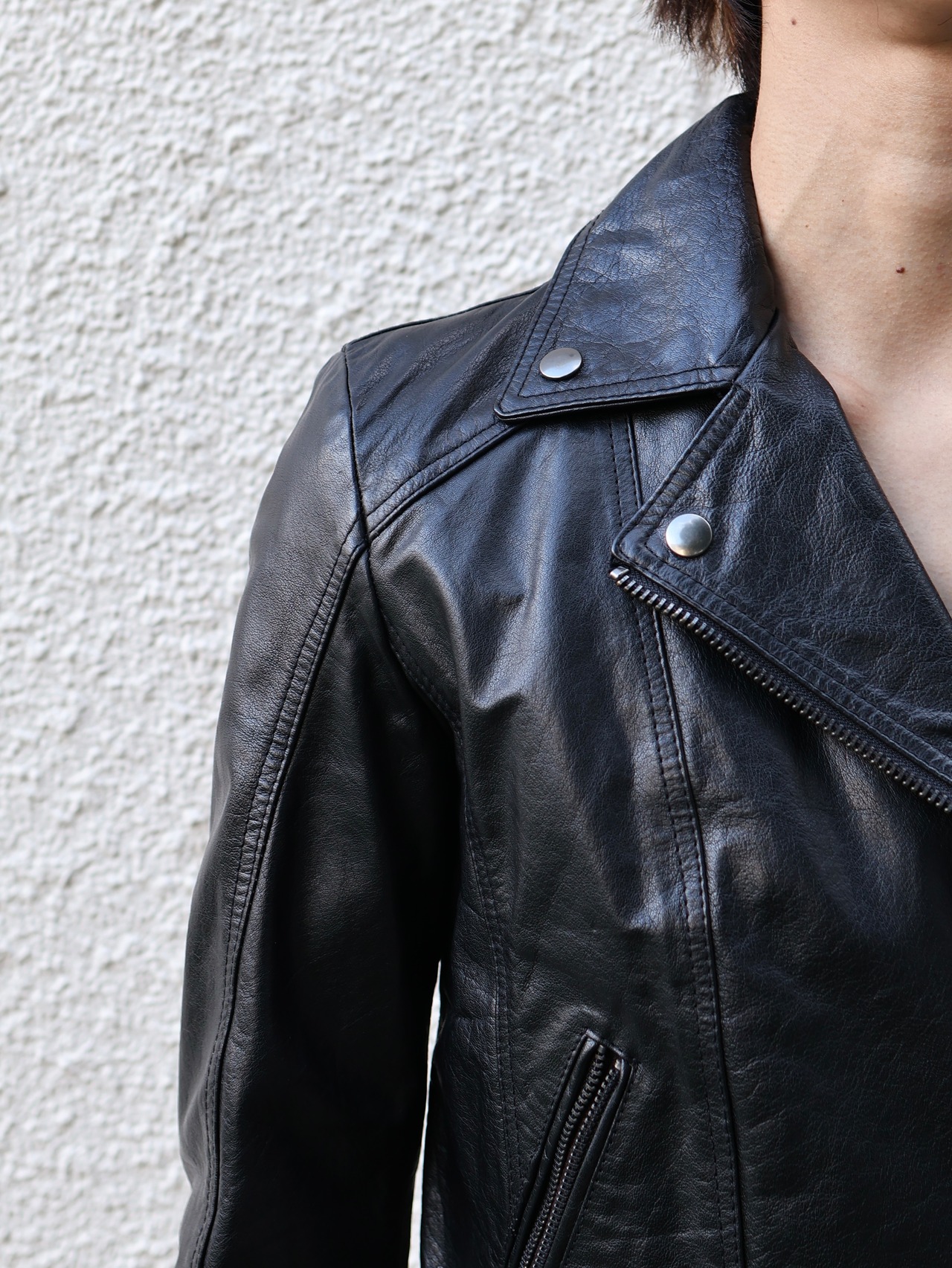【diesel】double riders leather jacket