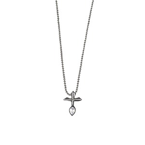 vintage silver cross pendant necklace