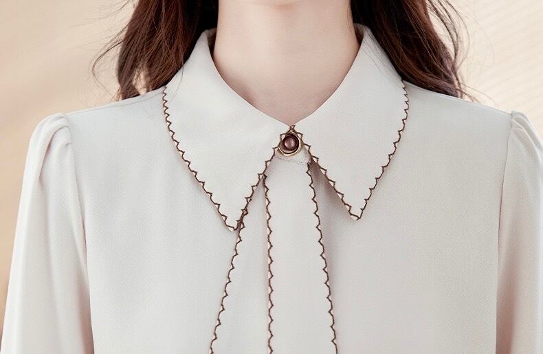 シャツ ブラウス シフォンシャツ シフォン レディース トップス 長袖