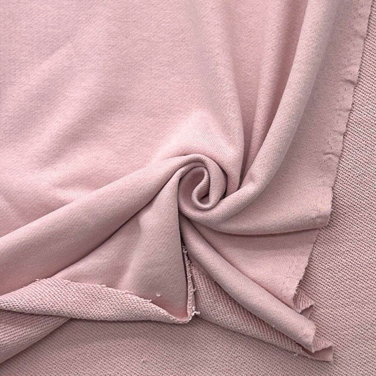 ★NY244◆2.8m◆綿100%裏毛ニット生地◆くすみピンク