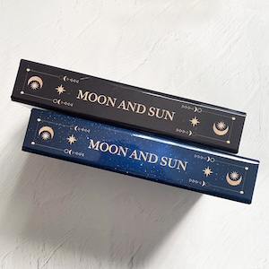 魔法の本のようなブックボックス 月と太陽、始まりの物語 "MOON&SUN" / 小物入れ
