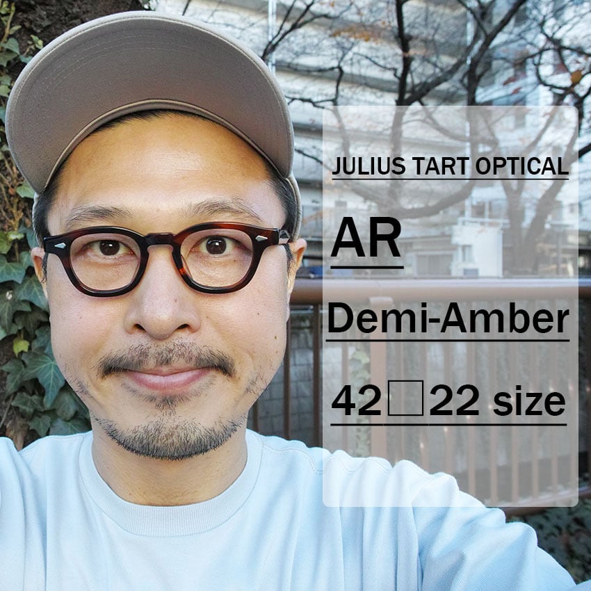 JULIUS TART OPTICAL / AR / ブリッジ:22ｍｍ / DEMI AMBER デミアン ...