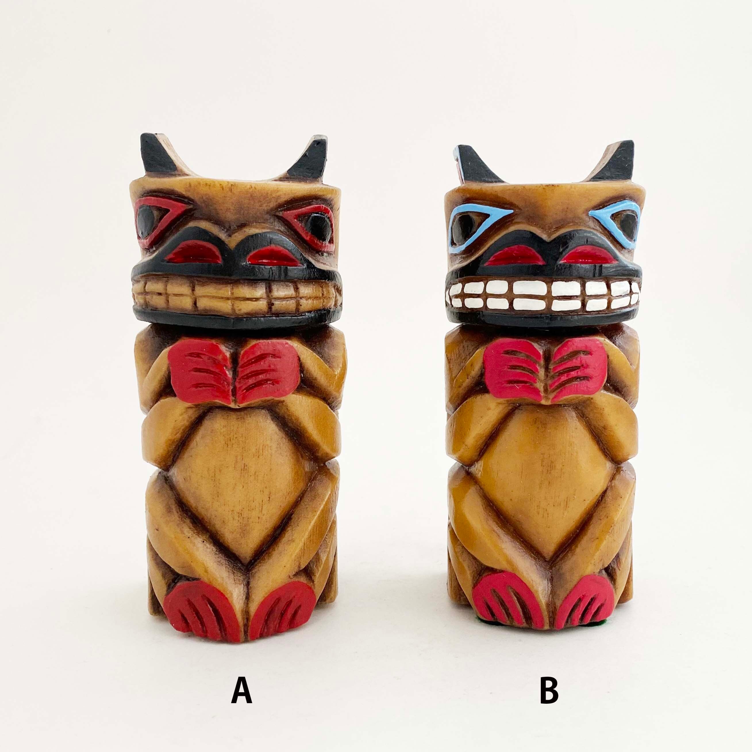 ヴィンテージ・トーテムポール（熊12cm）