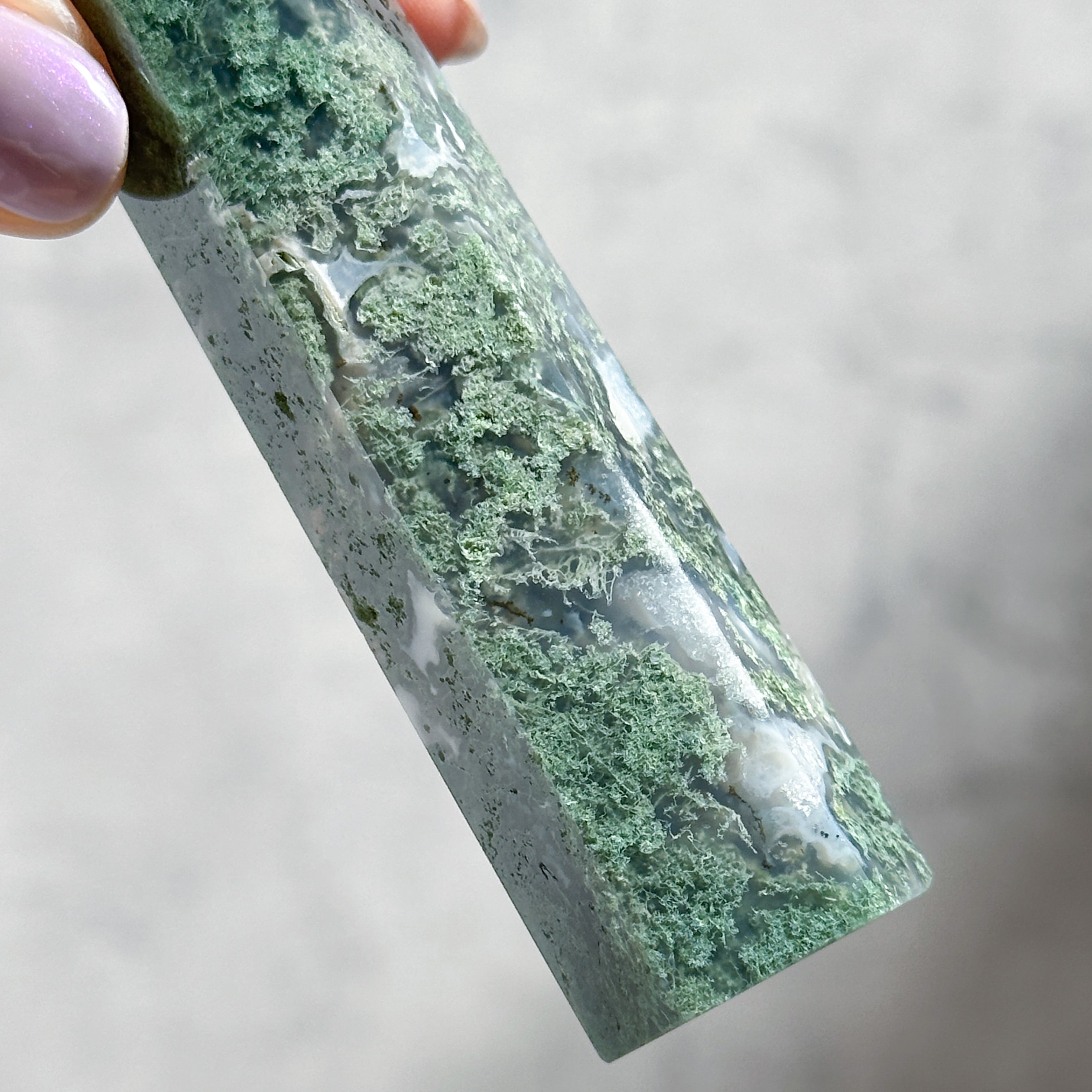モスアゲート タワー32◇ Moss Agate ◇天然石・鉱物
