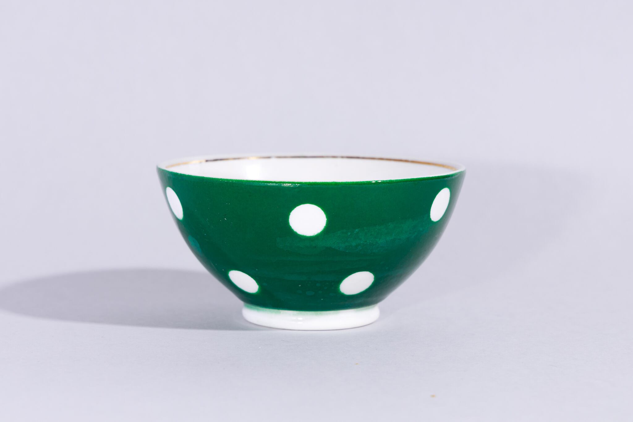 ヴィンテージ50s~60s タシケント磁器工場 緑ドット柄カップ 旧ソ連 0205