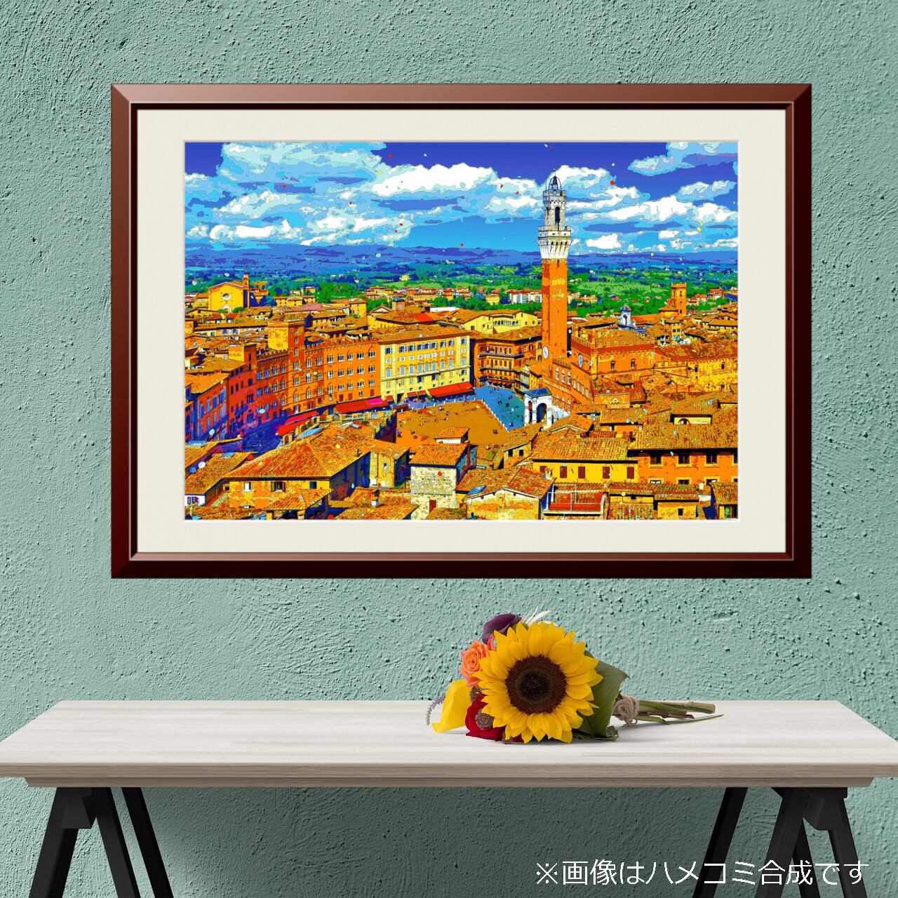 シエナ風景画　シエナの街並み /100 シエナ風景画 シエナの街並み /100 シエナ風景画 シエナの街並み