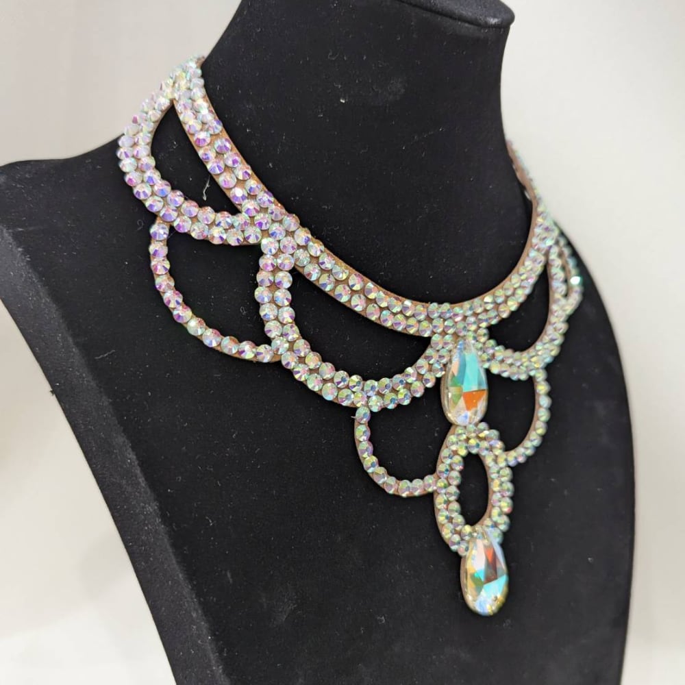 ブルー3連ネックレス　濃い紫ネックレス社交ダンスベリーダンス | [J\u0027s select] ベリーダンス 社交ダンス レディース