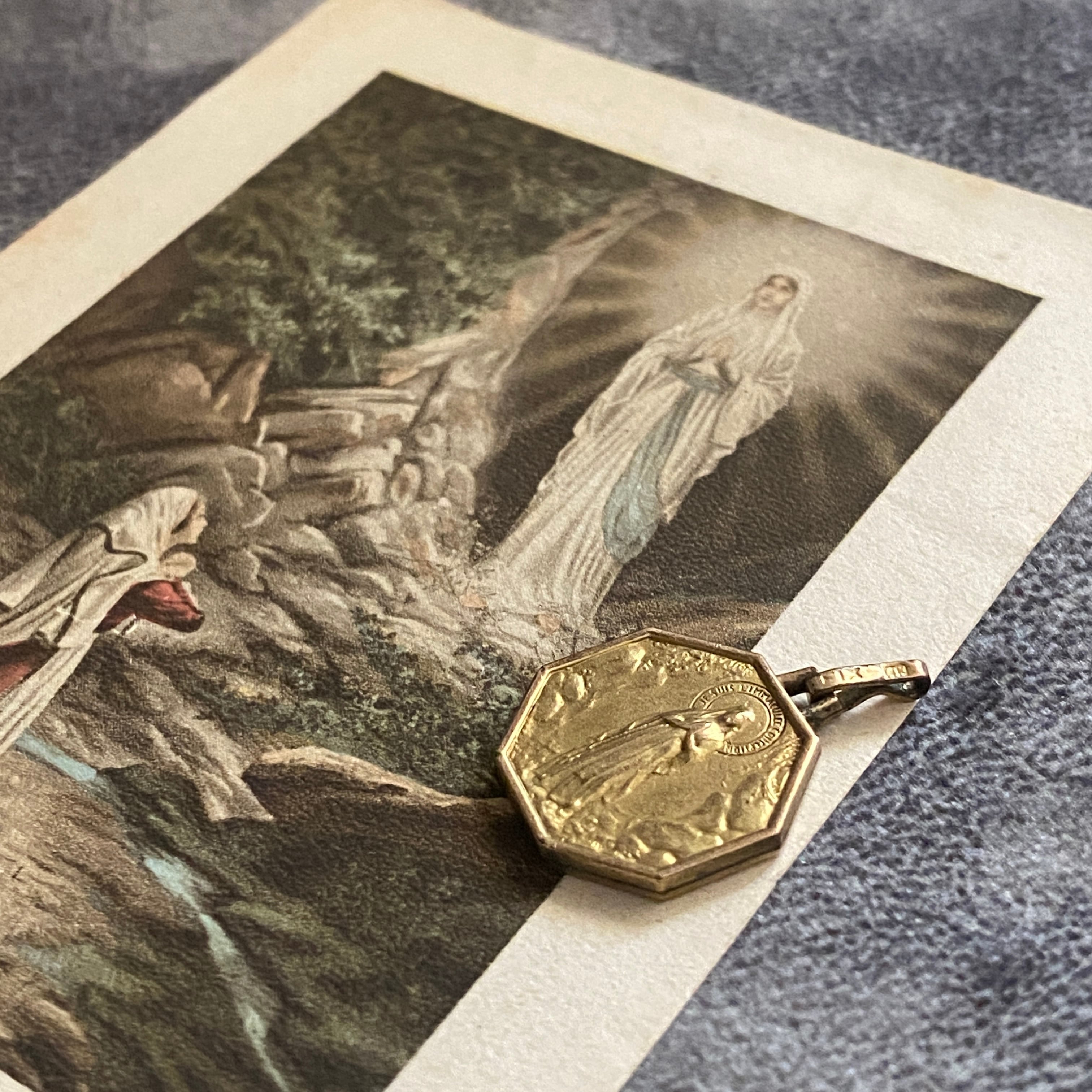 希少✴︎FIX社製ルルドの御出現の聖母マリア | Antique medaille Mary
