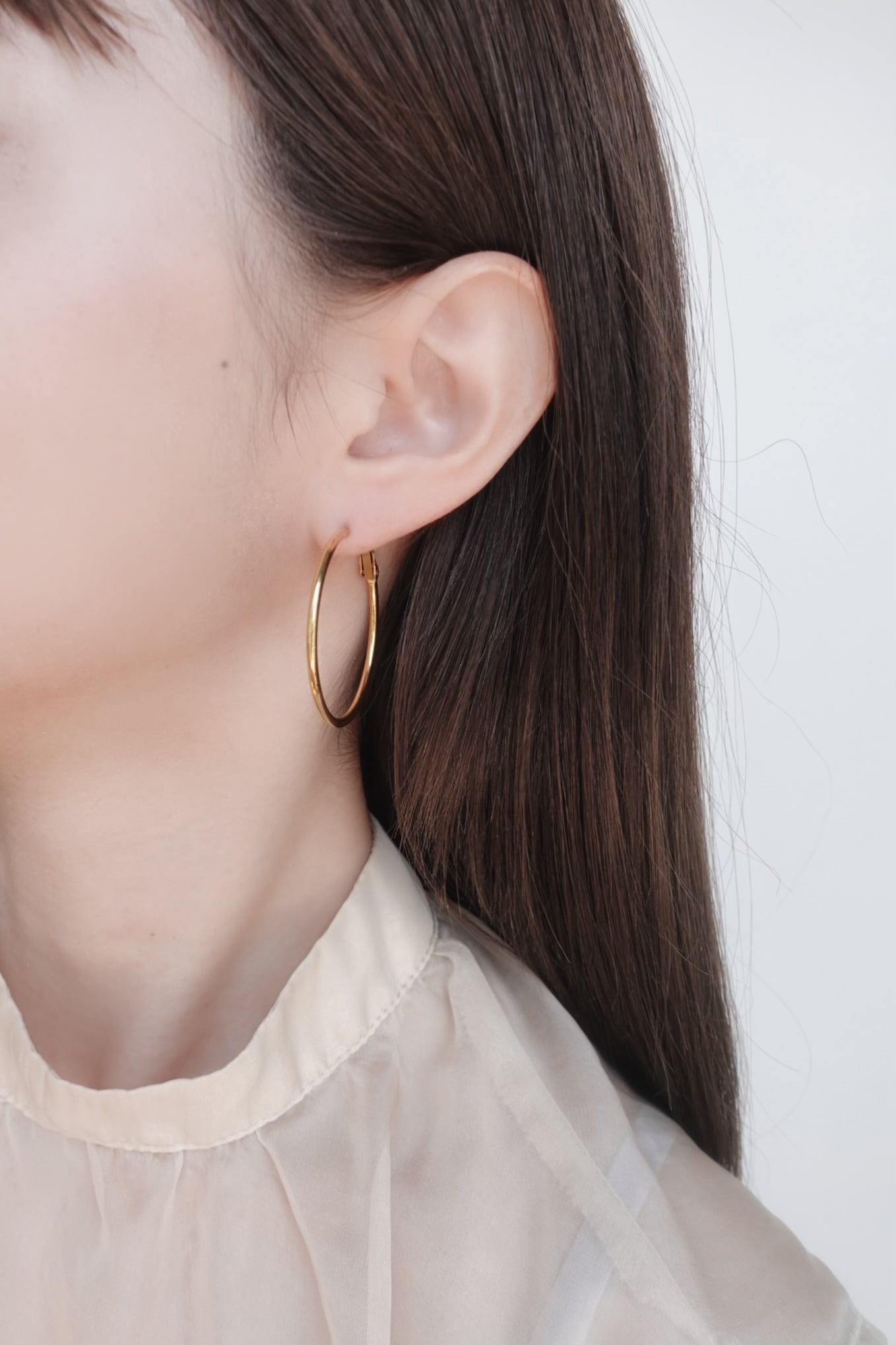 big hoop pierce | 金属アレルギー対応のアクセサリー crea.jewelry