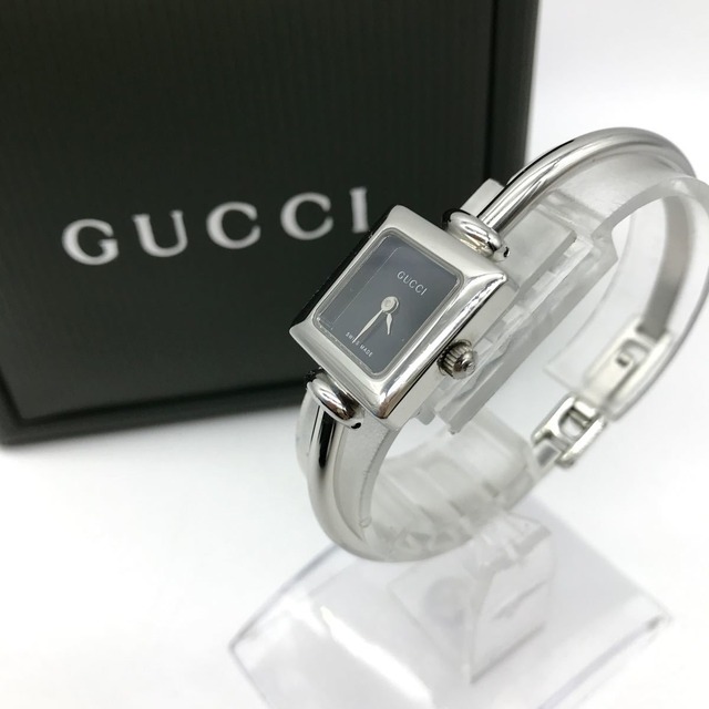 GUCCI グッチ レディース 腕時計 1900L クォーツ スクエア 動作品 Z-2  