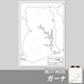 ガーナの紙の白地図