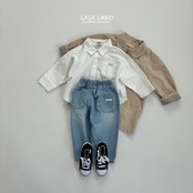 LALALAND 26/SS （Kids）Round-collar shirt