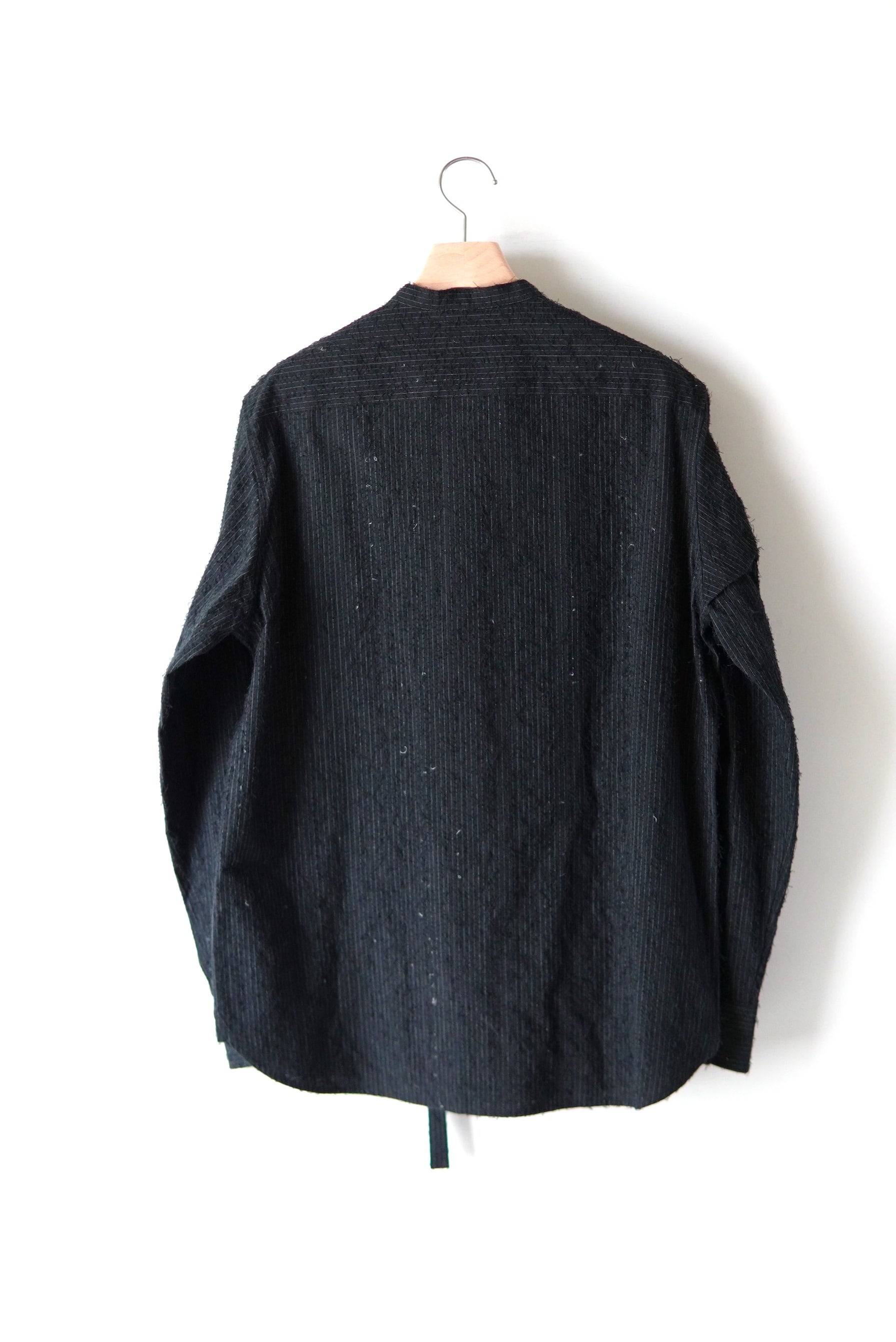 MASU / SHAGGY STRIPE BOW TIE SHIRT | POETRY