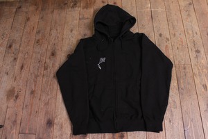 GANESH RAT ZIP HOOD BLK/WHT