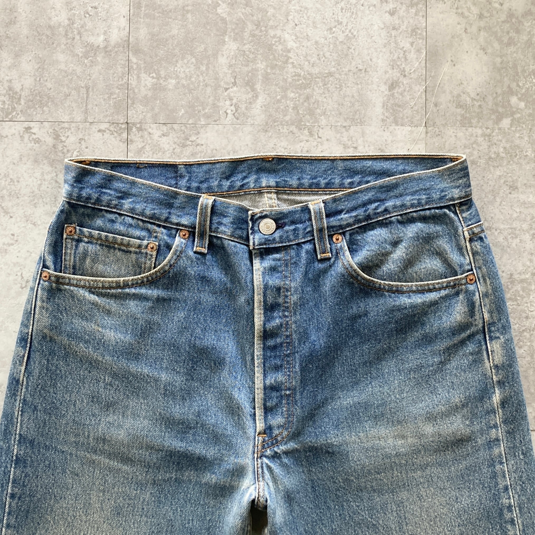 W34 L34】90's US.Levis 501 リーバイス サンベニート工場(553) ボタン