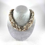 ビーズネックレス　ボリューム　チョーカー　アジャスター 19acg12