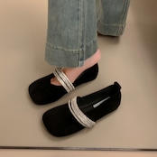 ラインストラップ フラットシューズ 90021