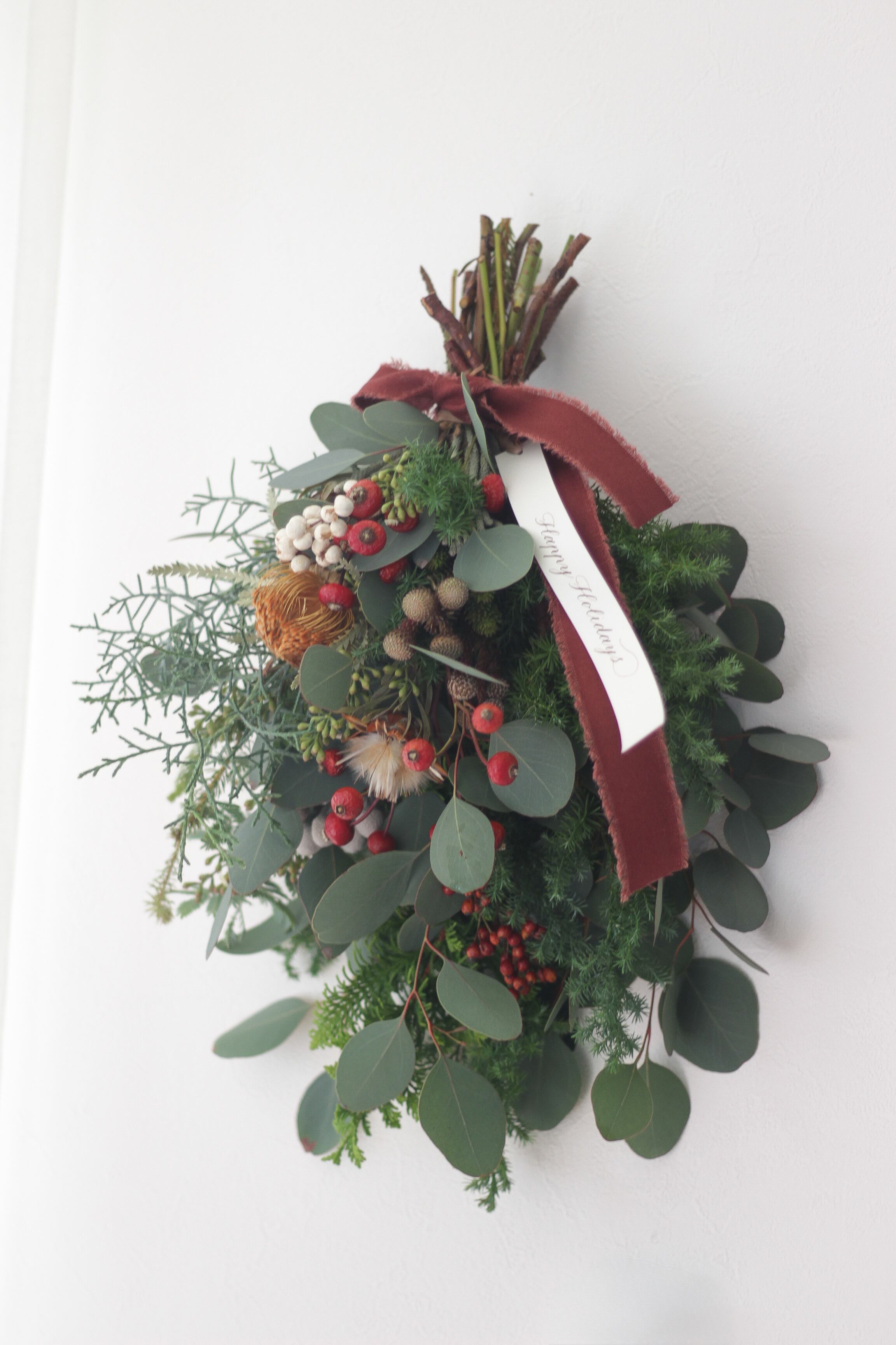 クリスマスリース　フレッシュ フレッシュクリスマスリースSサイズ | flowershop Dearkukka