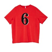 MME115BEB フロッキープリントTシャツ